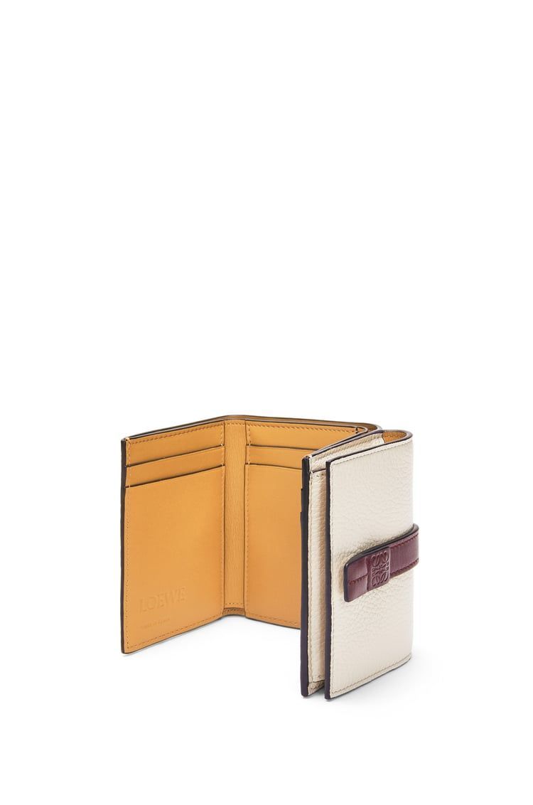 Trifold wallet in soft grained calfskin