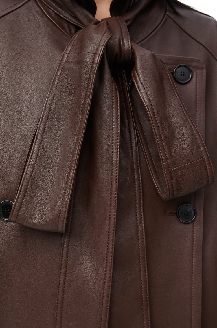 Bow jacket in nappa lambskin