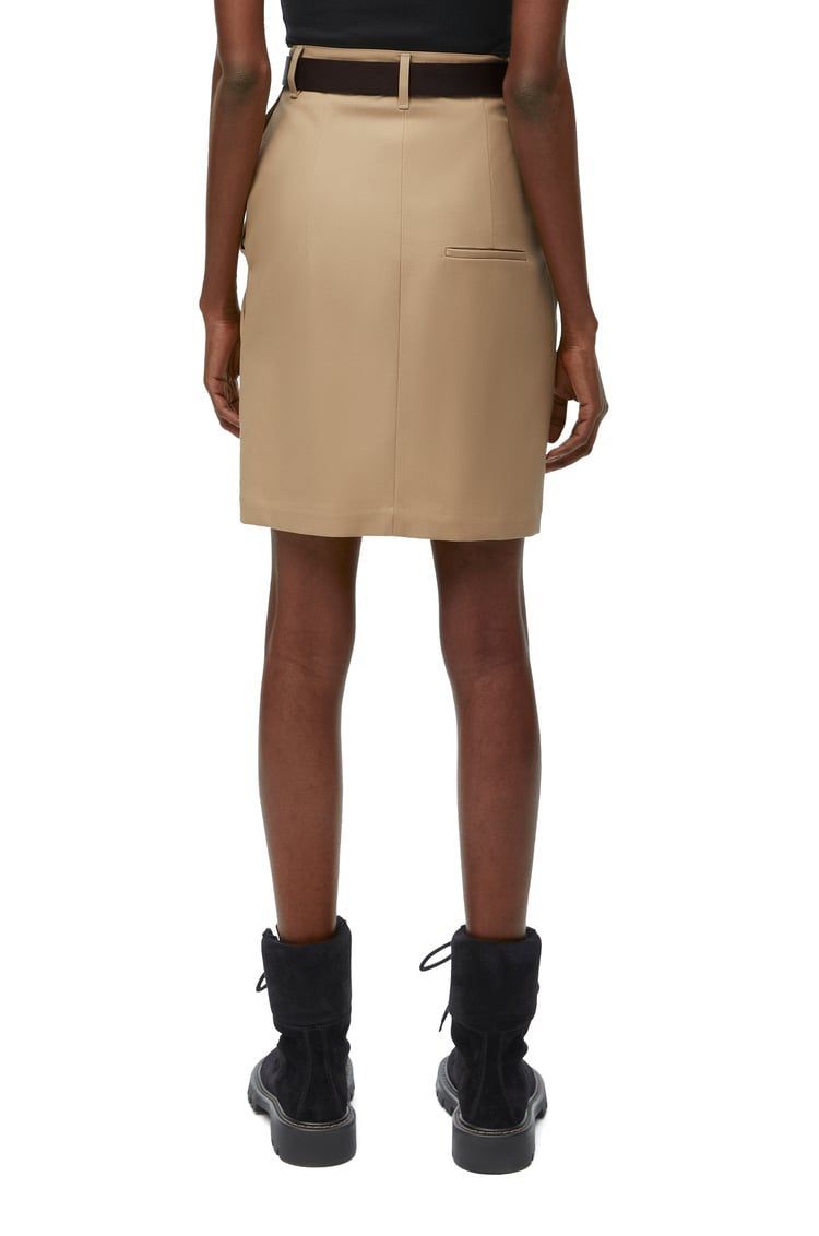 Draped skirt in cotton