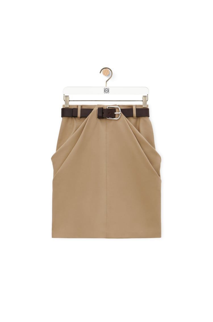 Draped skirt in cotton