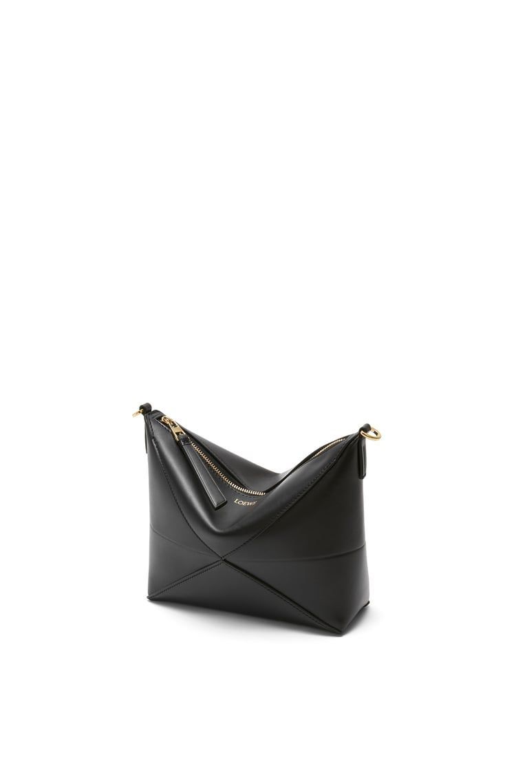 Puzzle Fold pouch in shiny nappa calfskin
