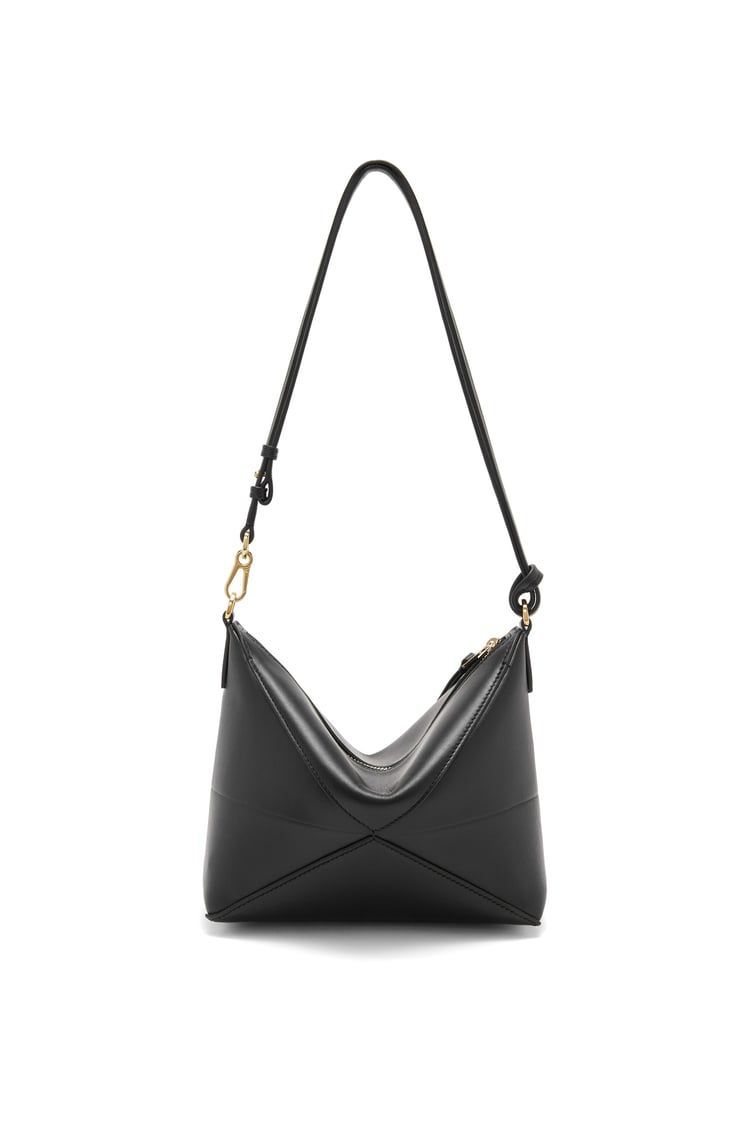 Puzzle Fold pouch in shiny nappa calfskin
