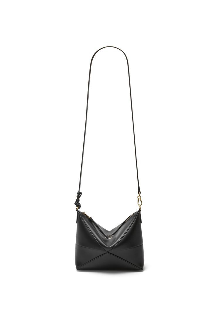 Puzzle Fold pouch in shiny nappa calfskin