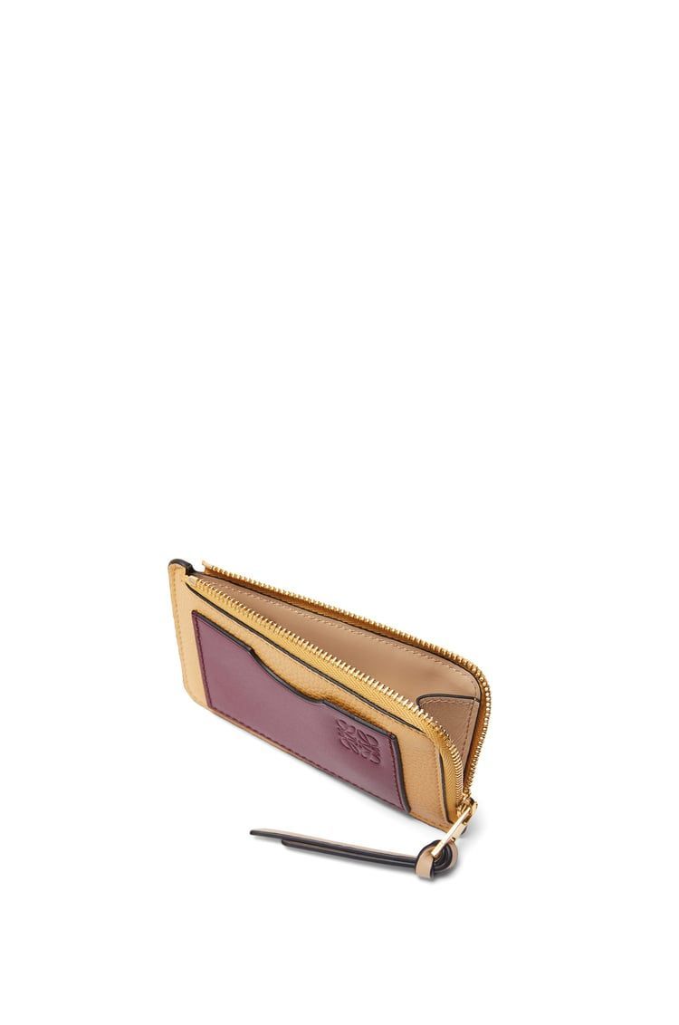 Coin cardholder in soft grained calfskin