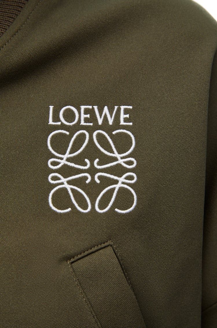 Bomber jacket in technical jersey