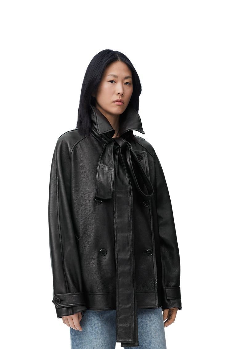 Bow jacket in nappa lambskin