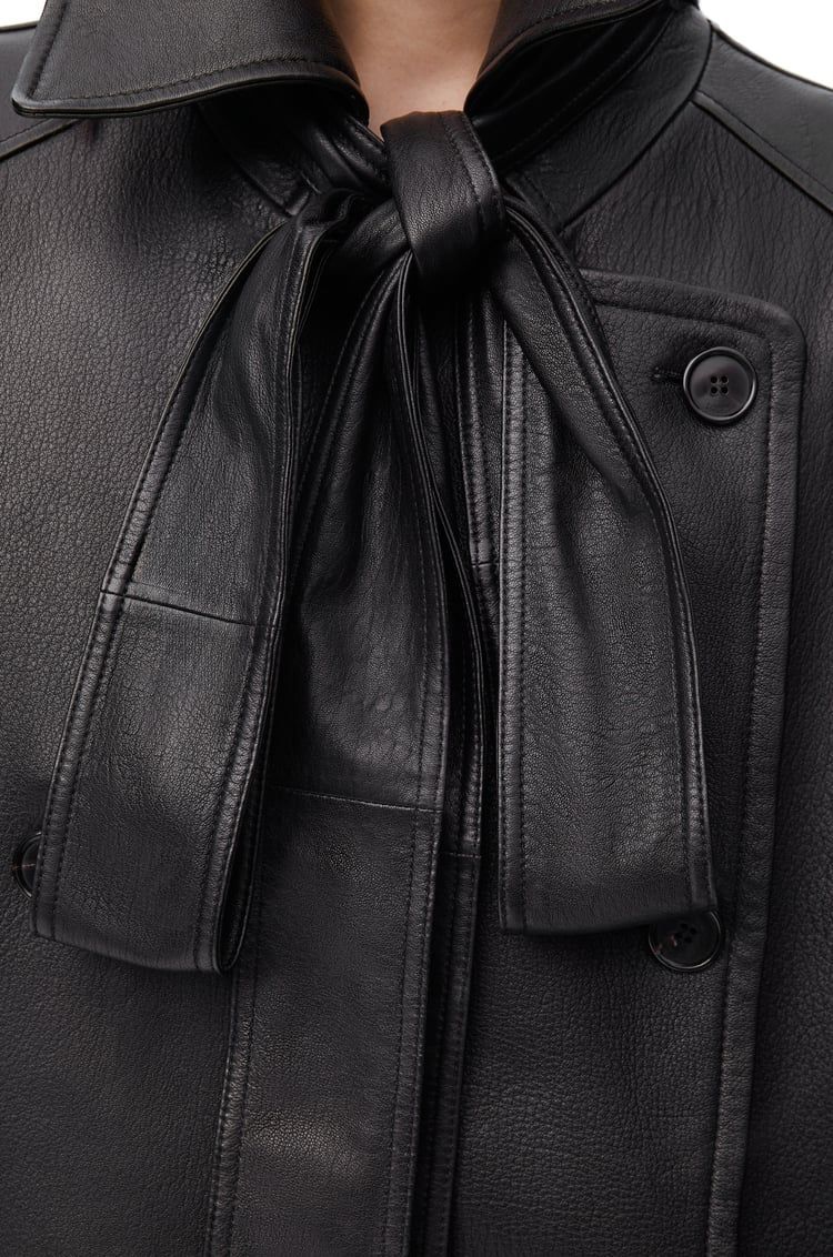 Bow jacket in nappa lambskin