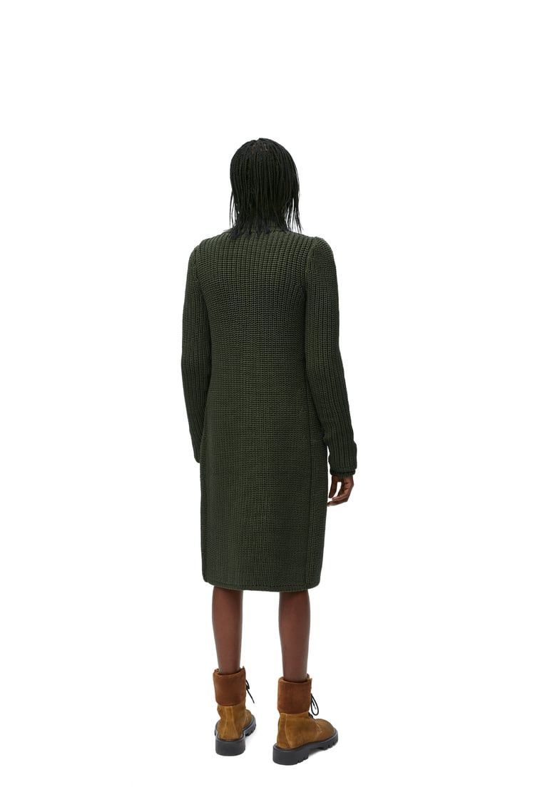 Coat in technical knit