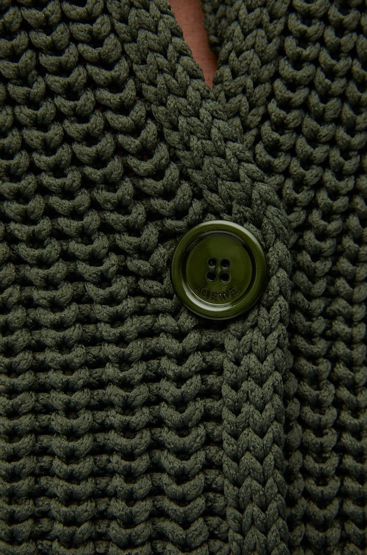 Coat in technical knit