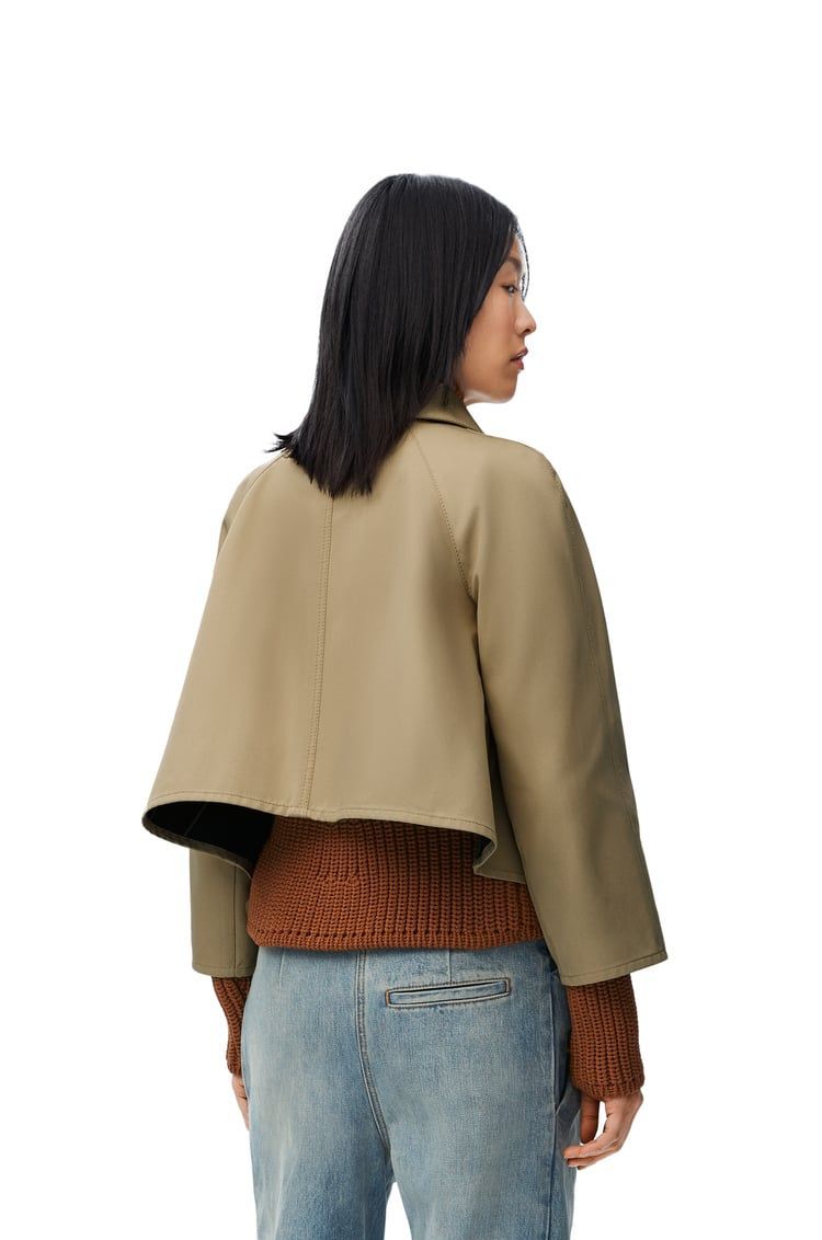 Trapeze jacket in cotton