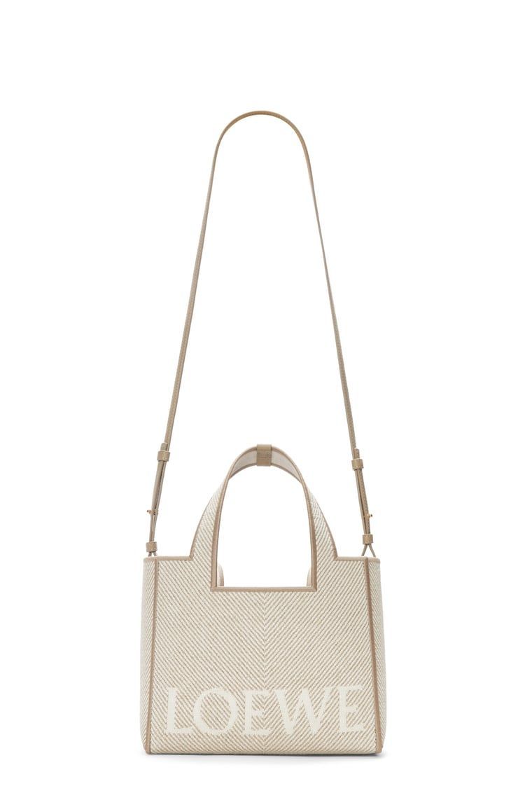 Small LOEWE Font tote in jacquard canvas