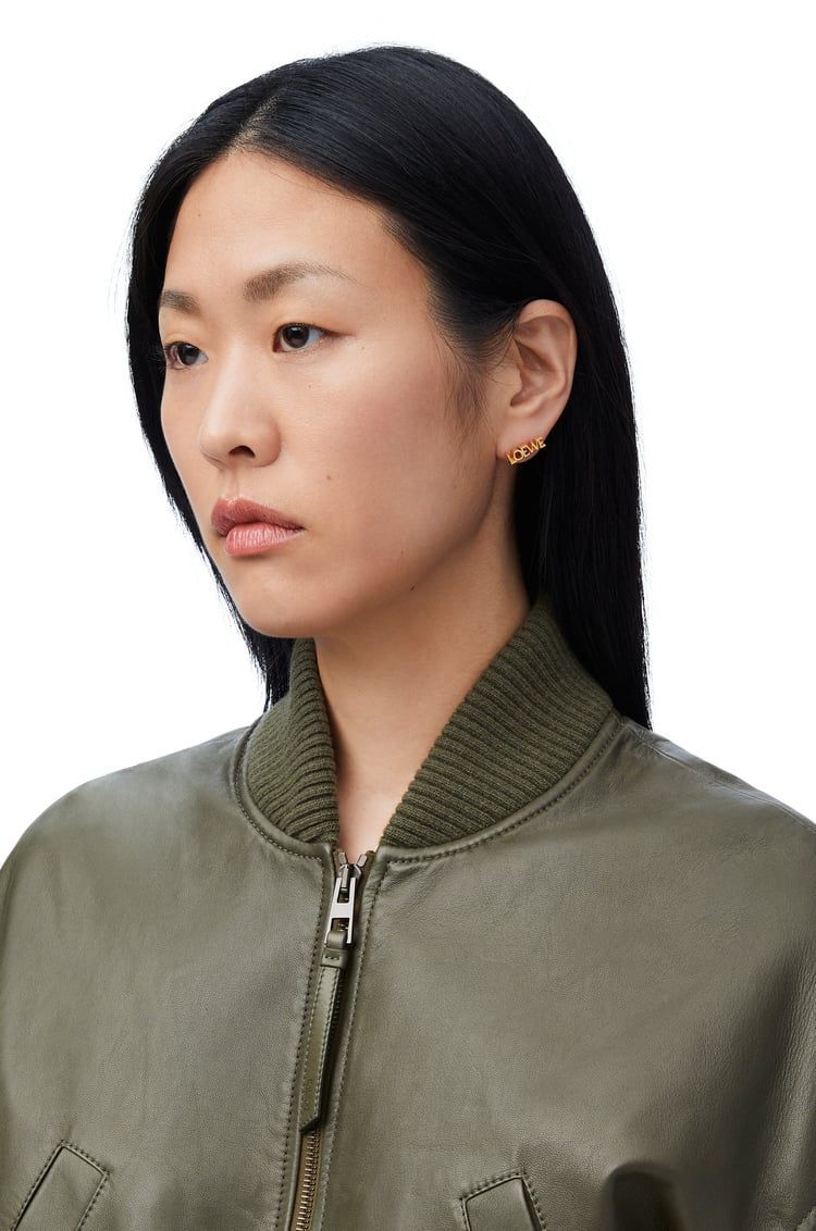 LOEWE Graphic single earring in sterling silver