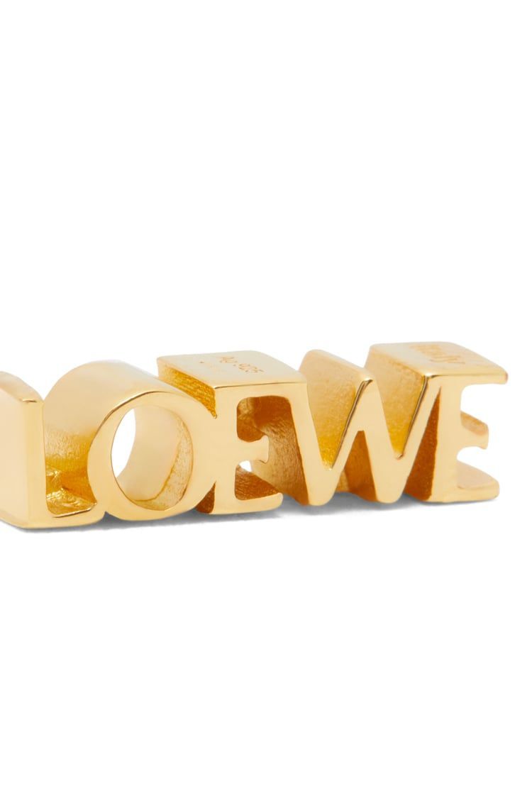 LOEWE Graphic single earring in sterling silver