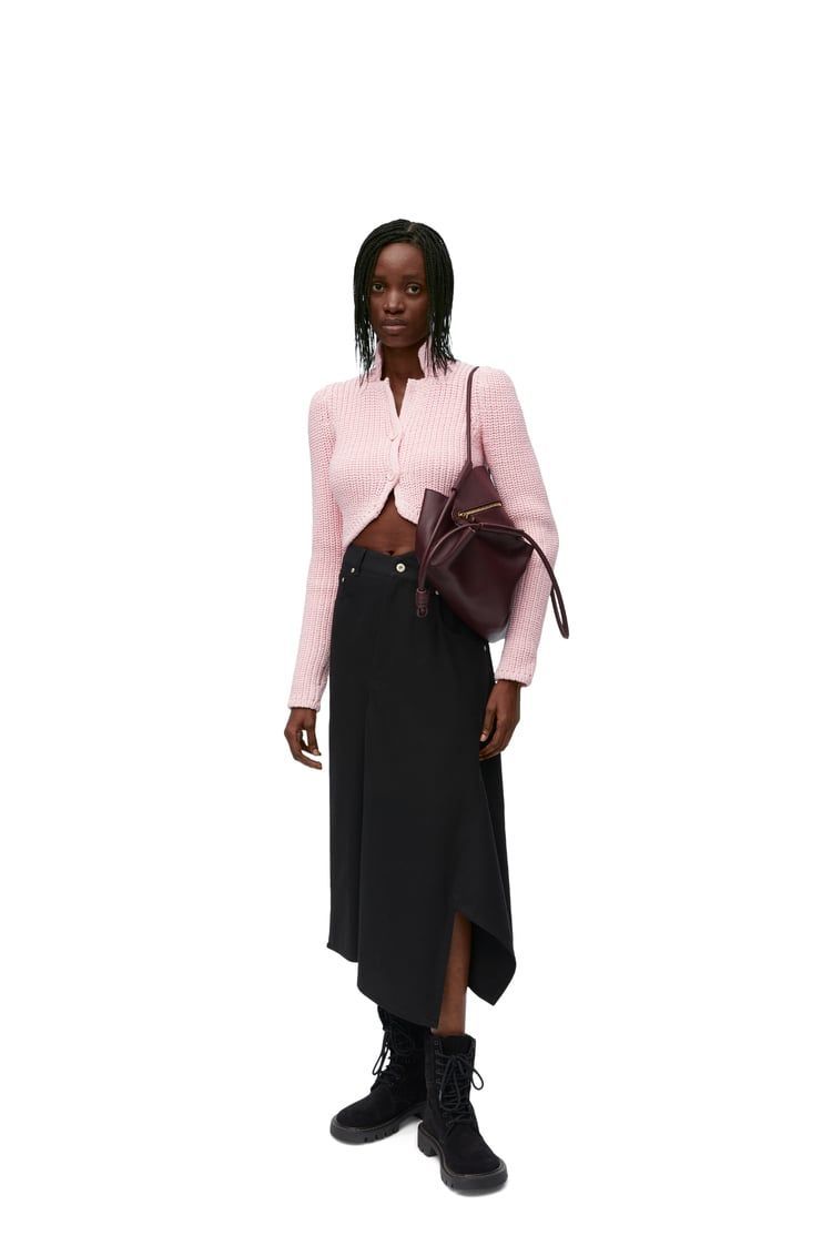 Asymmetric skirt in cotton
