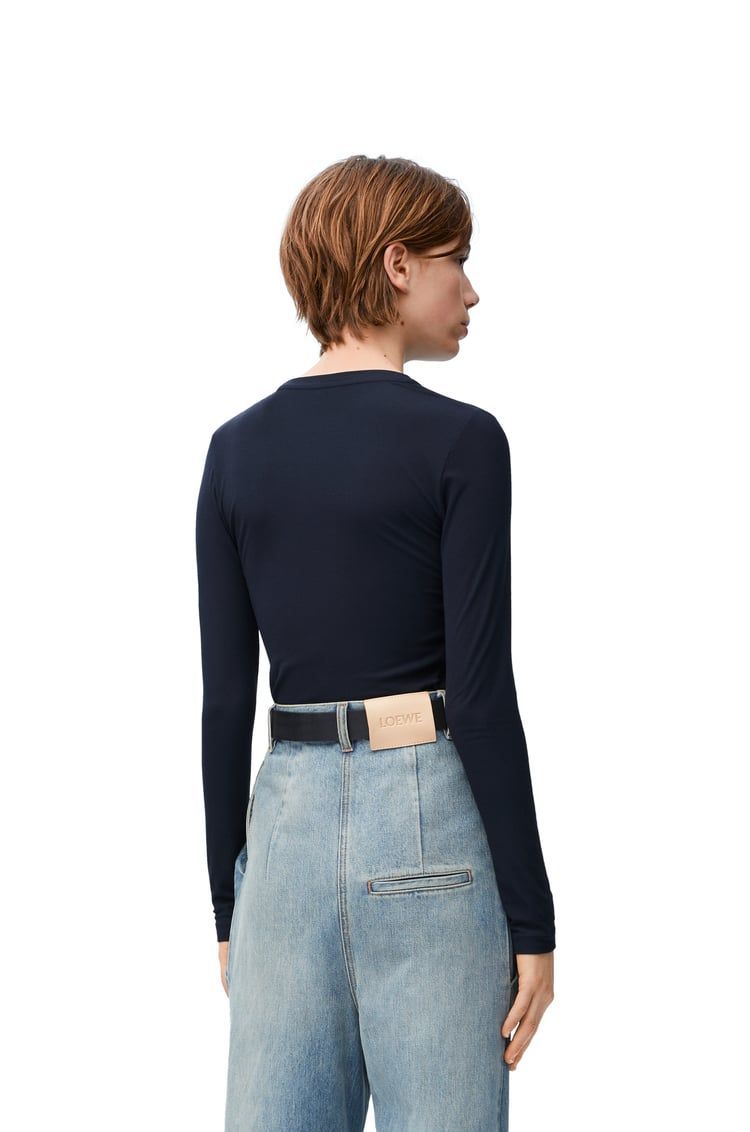 Long sleeve top in modal