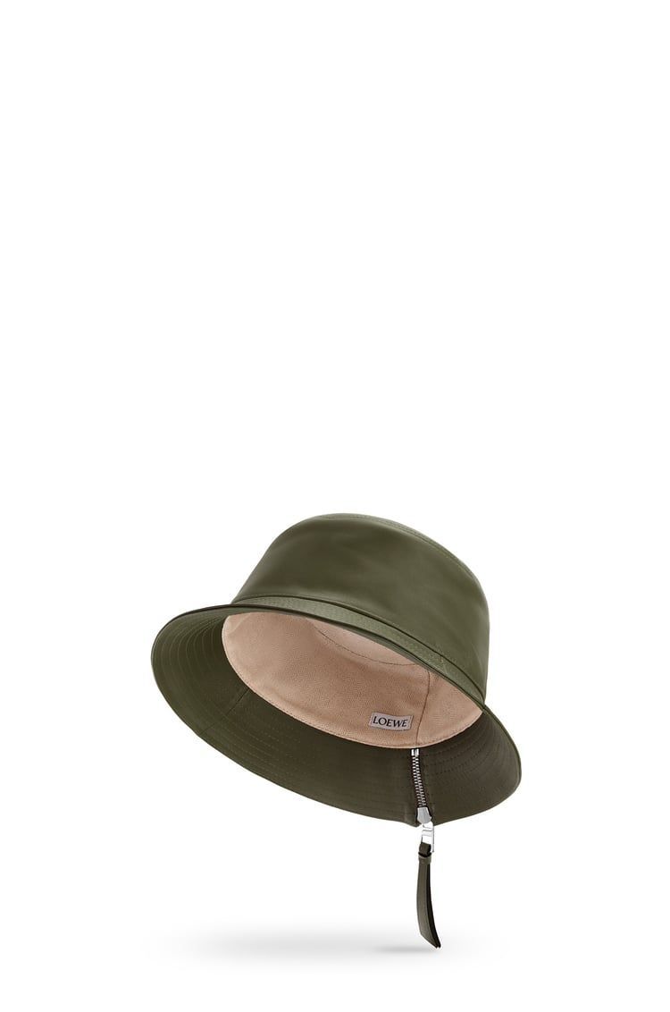 Fisherman hat in nappa calfskin