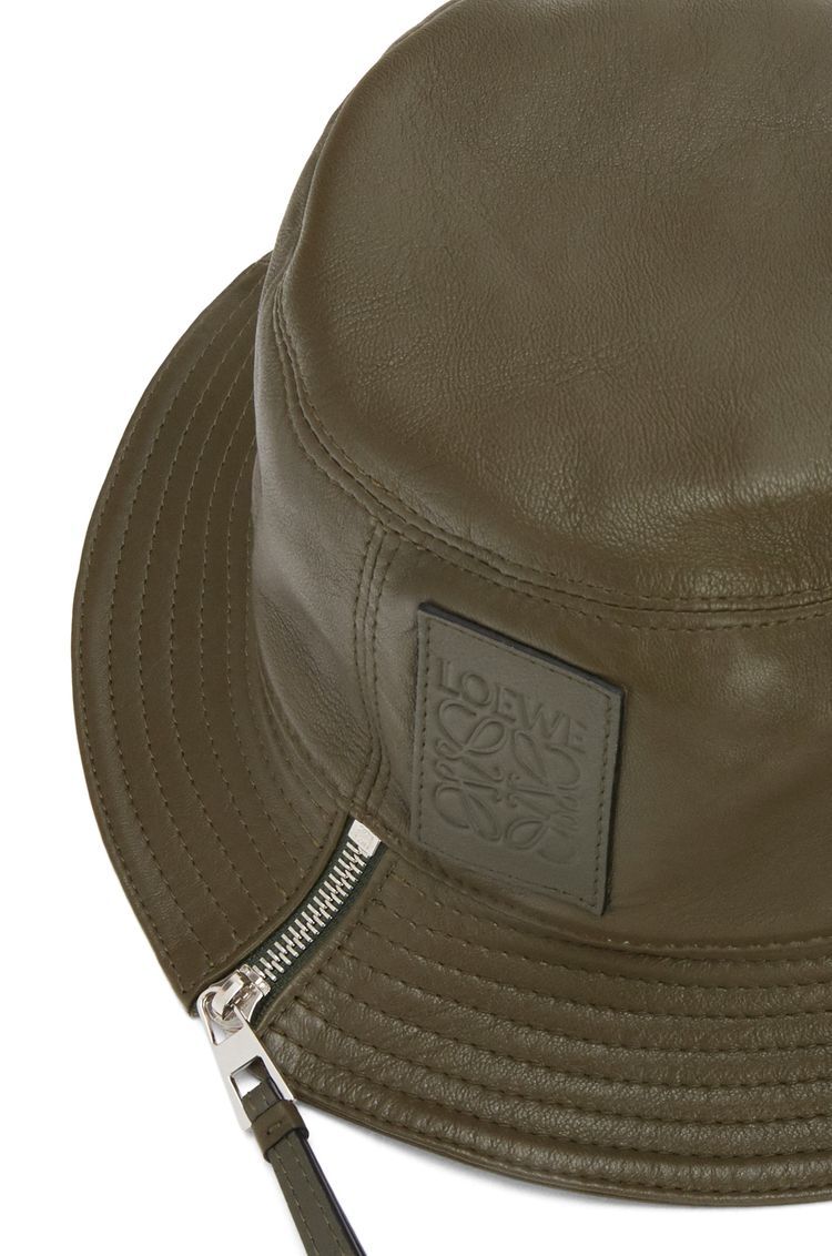 Fisherman hat in nappa calfskin
