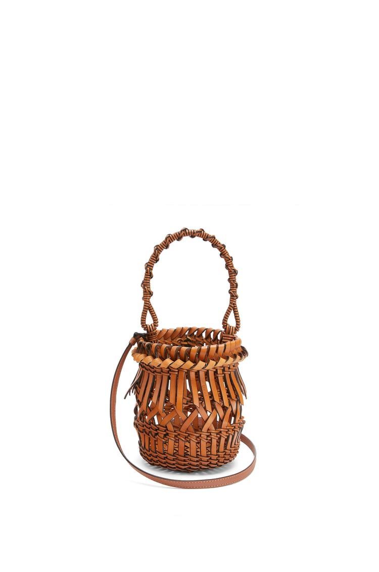 Small Fringes Bucket bag in calfskin