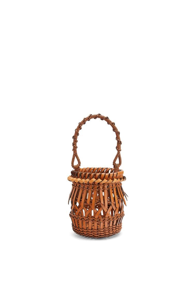 Small Fringes Bucket bag in calfskin
