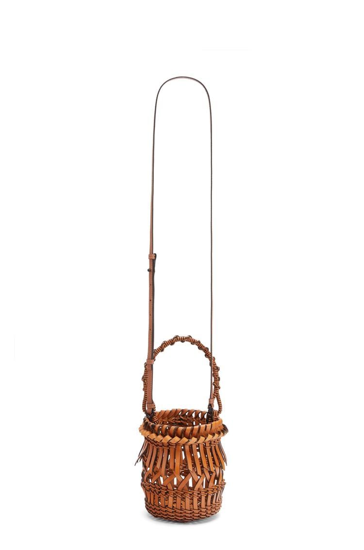 Small Fringes Bucket bag in calfskin