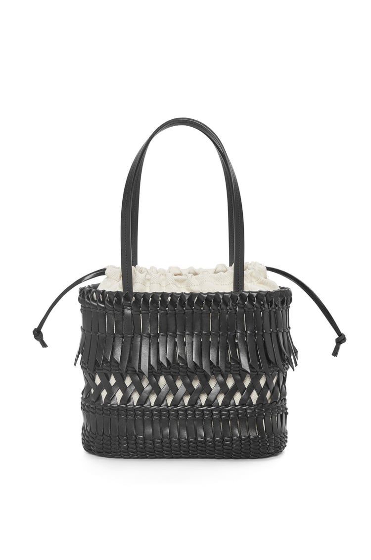 Fringe Square Basket bag in calfskin