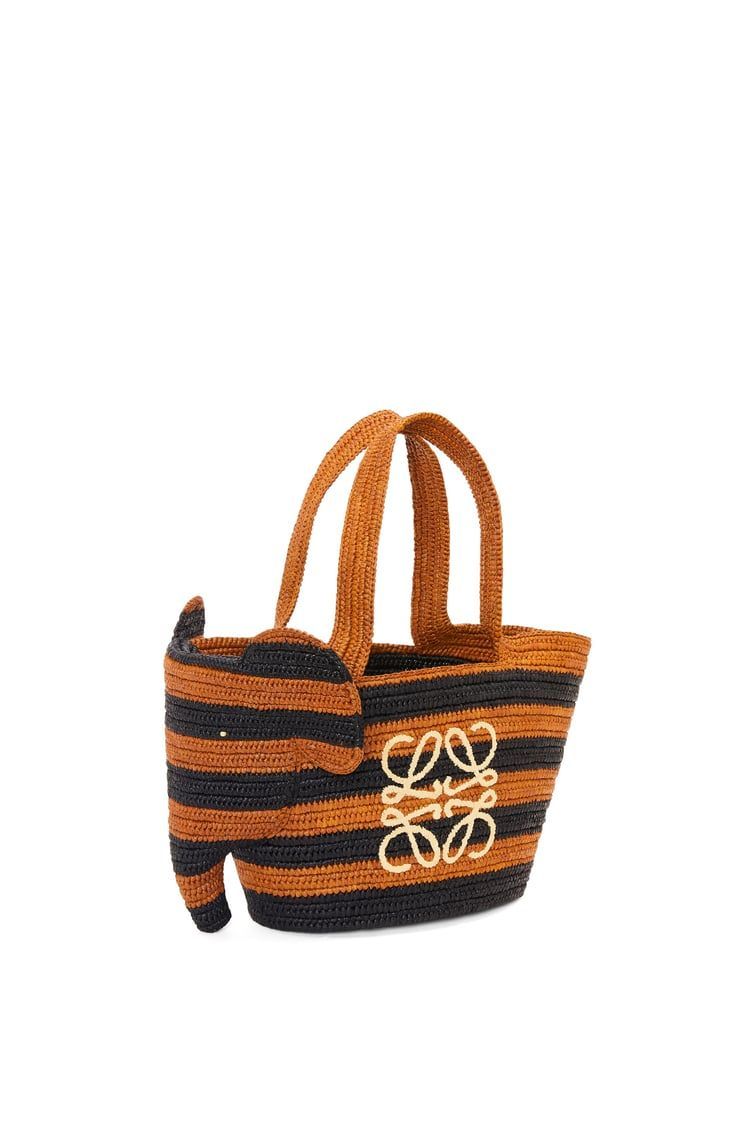 Small Elephant Basket bag in raffia