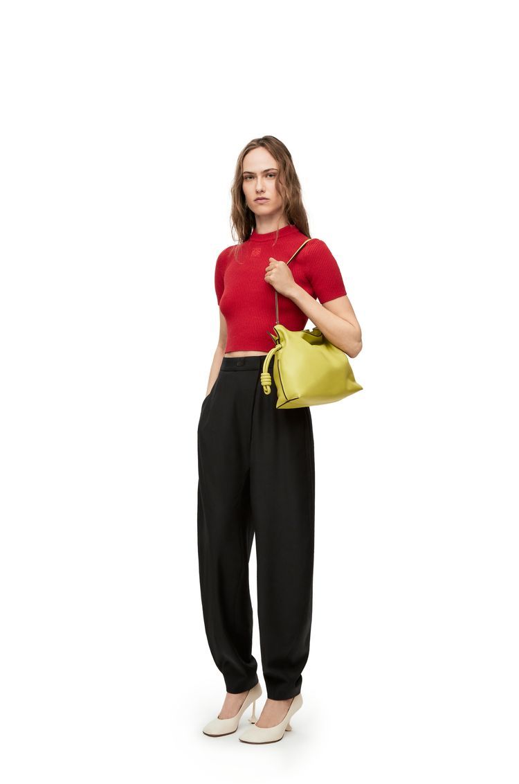 Medium Flamenco clutch in nappa calfskin