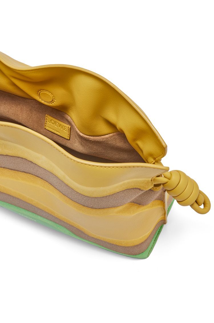 Medium Flamenco clutch in nappa calfskin