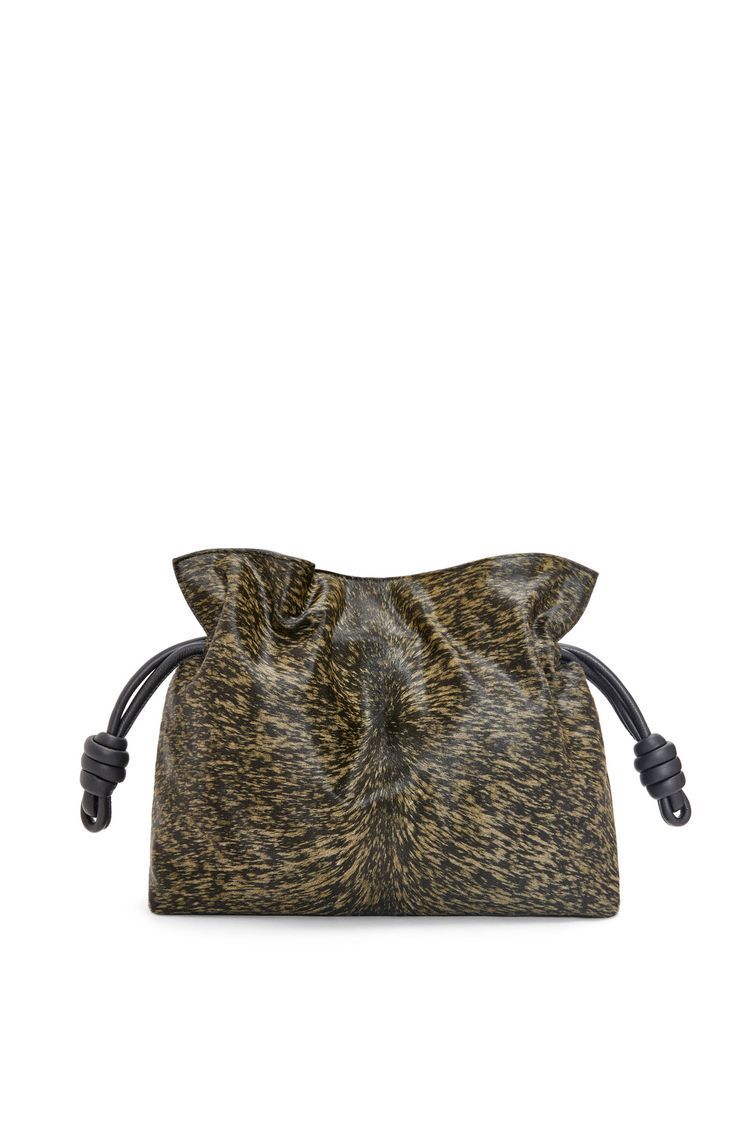 Flamenco clutch in hairy calfskin