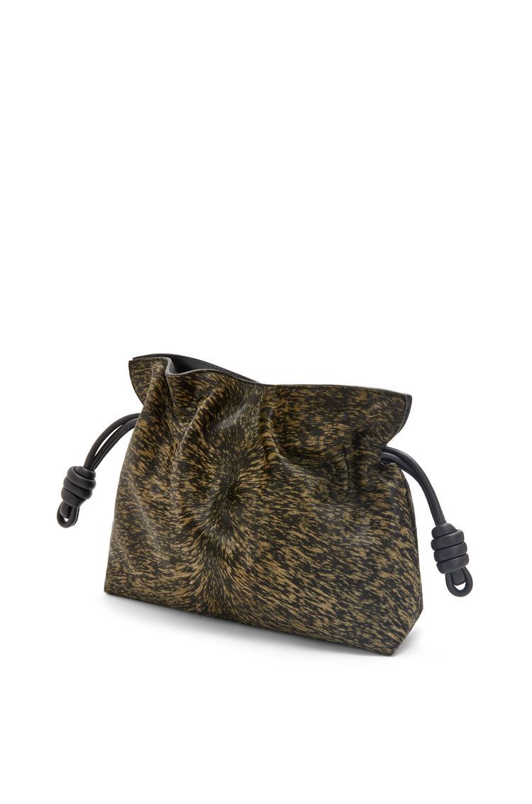 Flamenco clutch in hairy calfskin