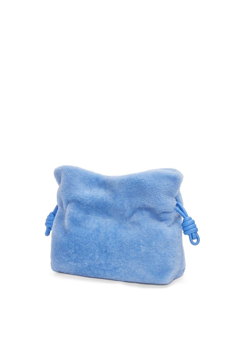Flamenco clutch in shearling