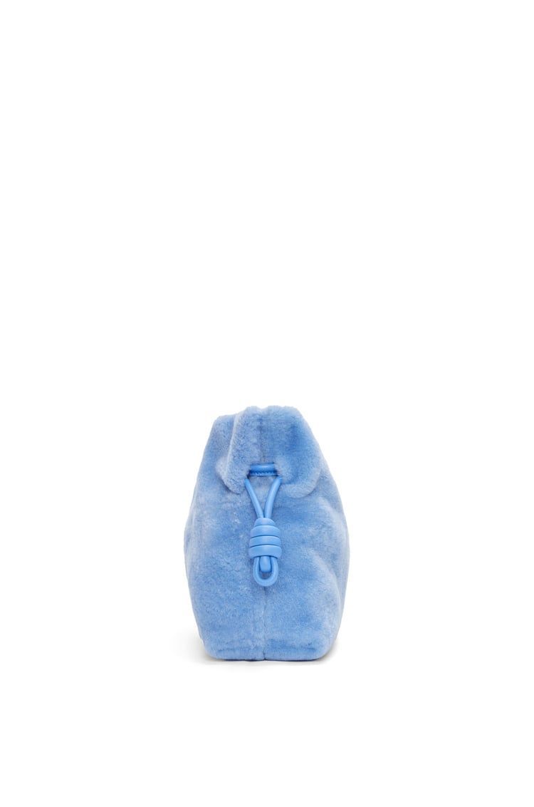 Flamenco clutch in shearling
