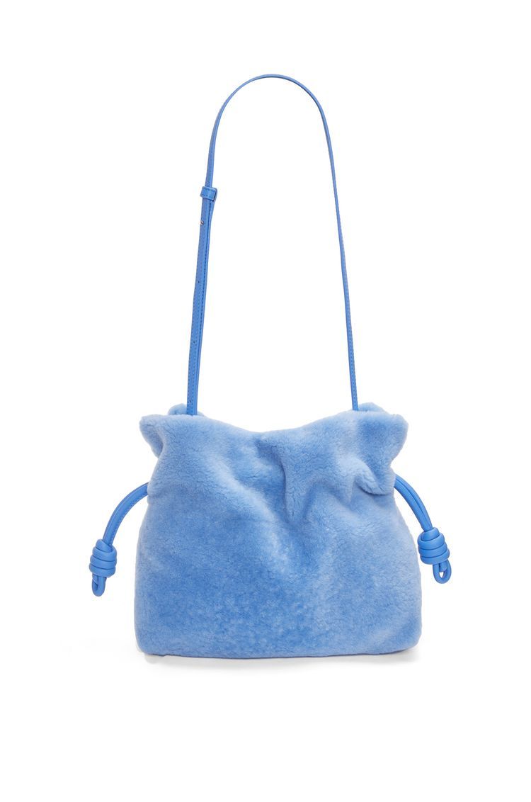Flamenco clutch in shearling