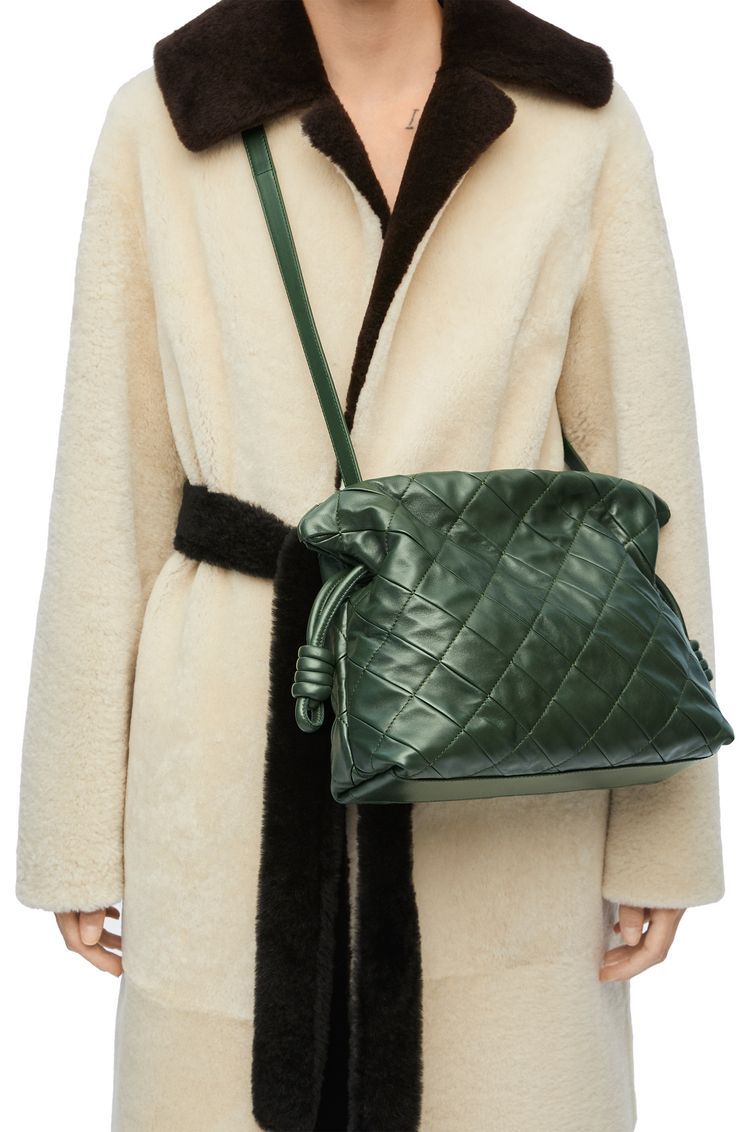 Medium Flamenco clutch in pleated nappa lambskin