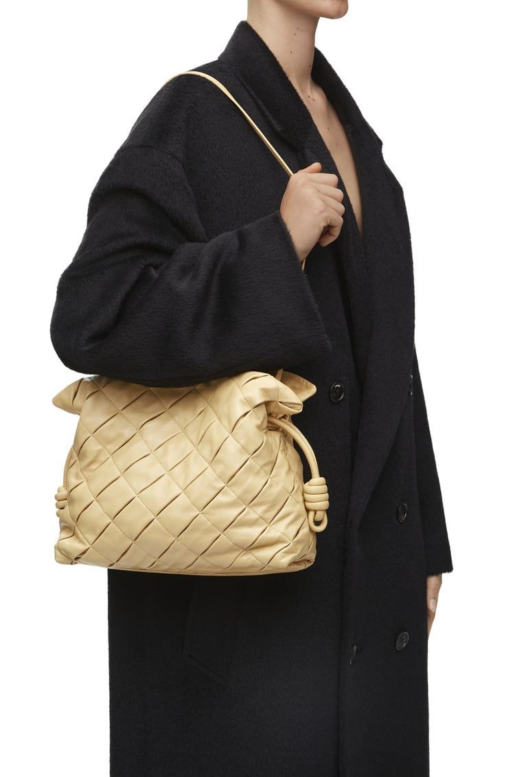Medium Flamenco clutch in pleated nappa lambskin