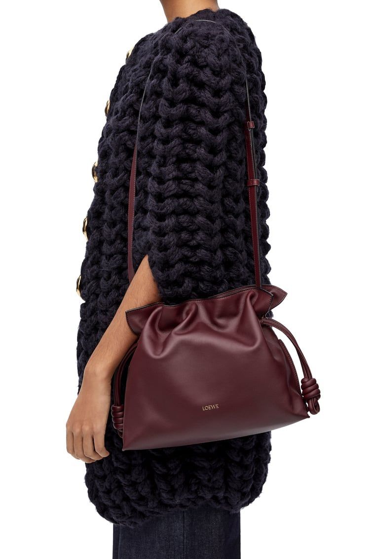 Medium Flamenco clutch in nappa calfskin