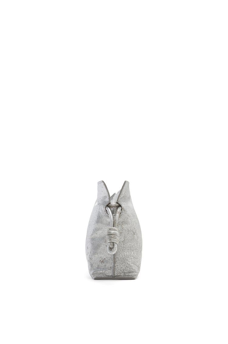 Mini Flamenco clutch in metallic lambskin