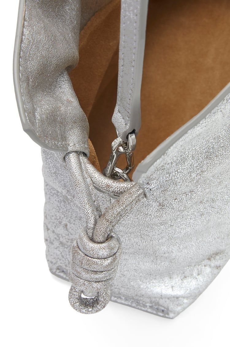 Mini Flamenco clutch in metallic lambskin