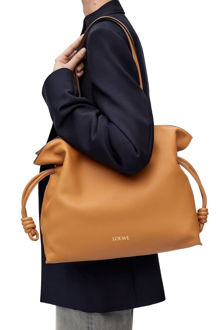 Large Flamenco clutch in nappa calfskin