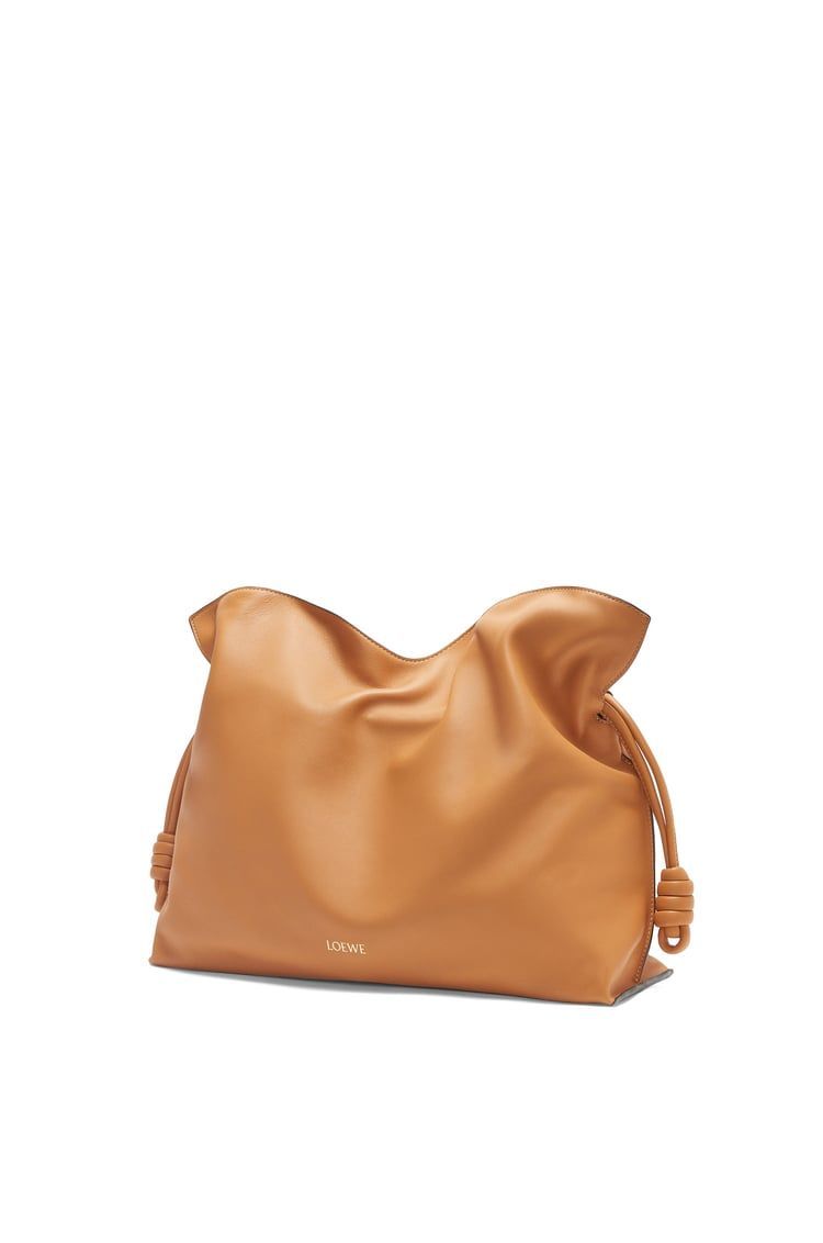 Large Flamenco clutch in nappa calfskin