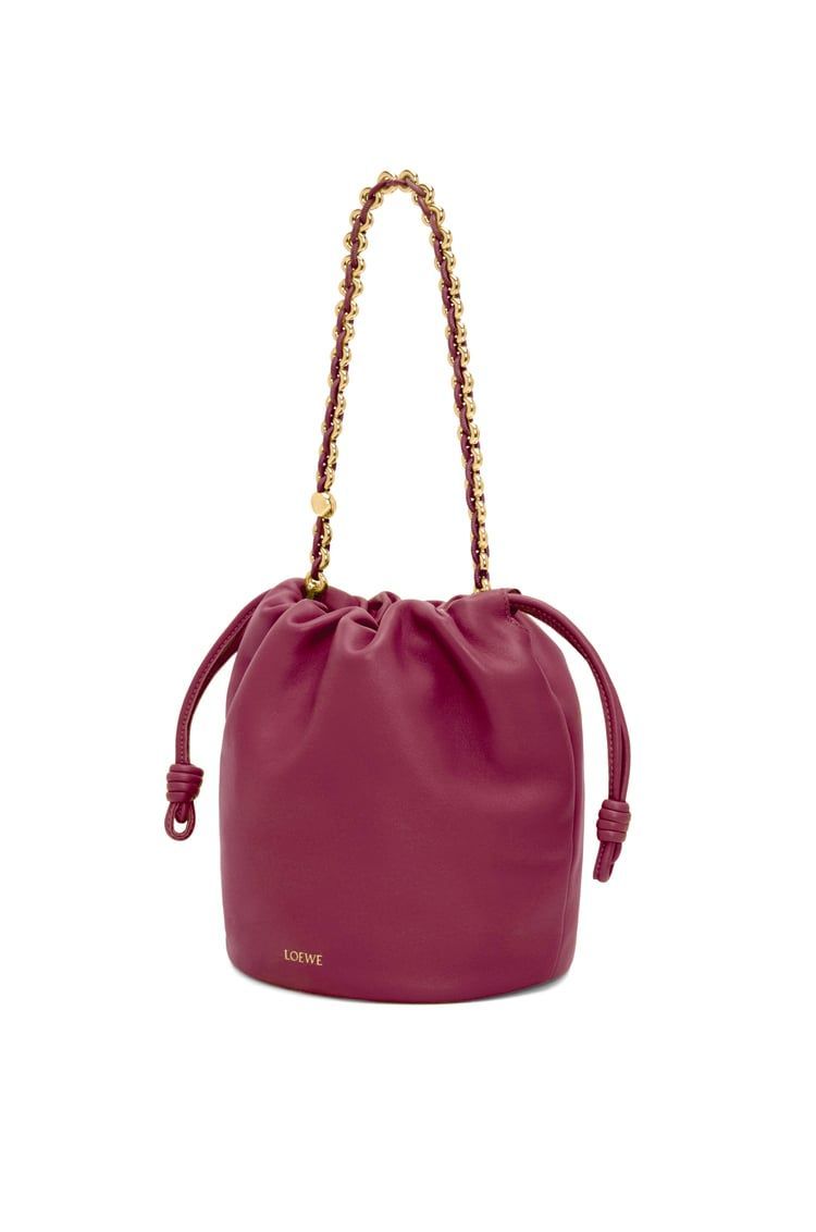 Flamenco purse bucket in mellow nappa lambskin