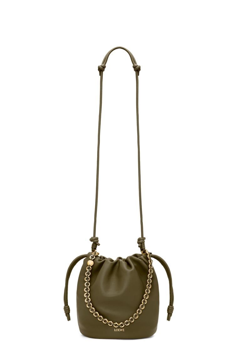 Flamenco purse bucket in mellow nappa lambskin