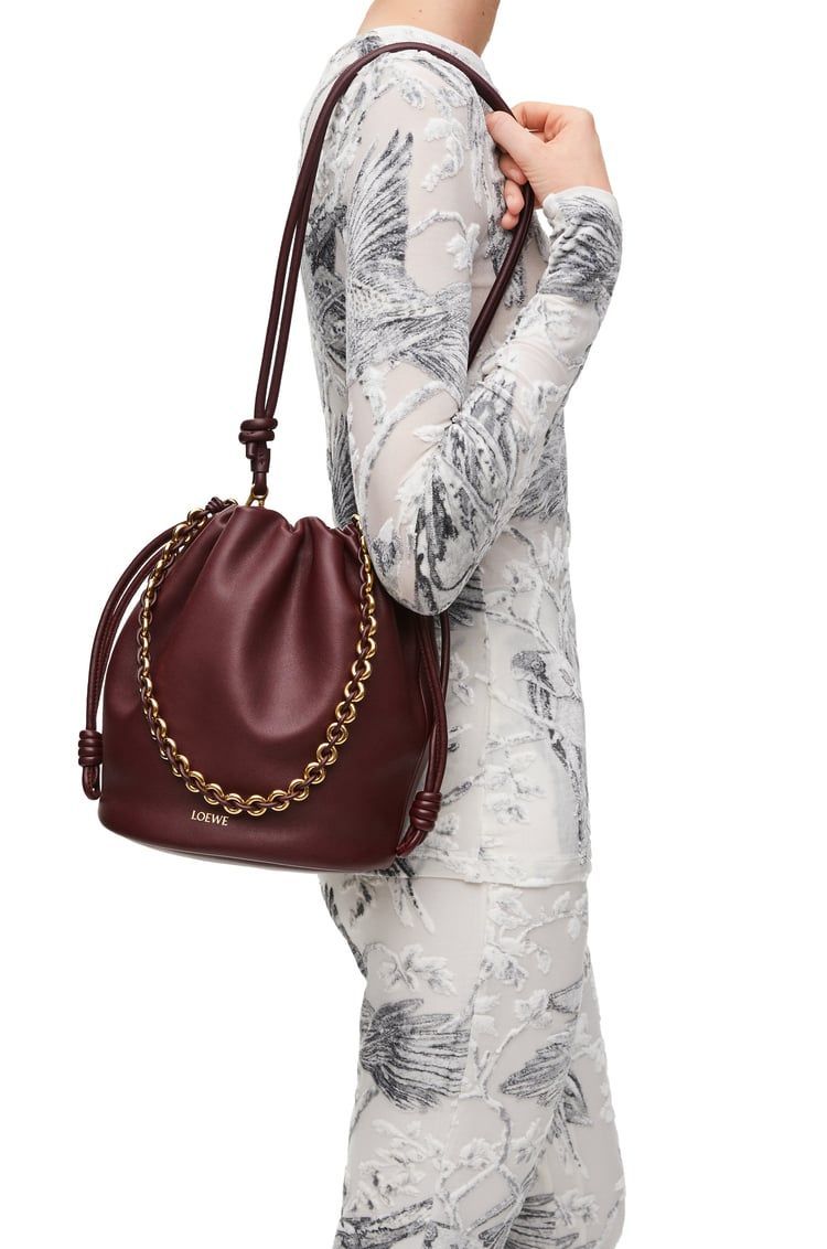 Flamenco purse bucket in mellow nappa lambskin