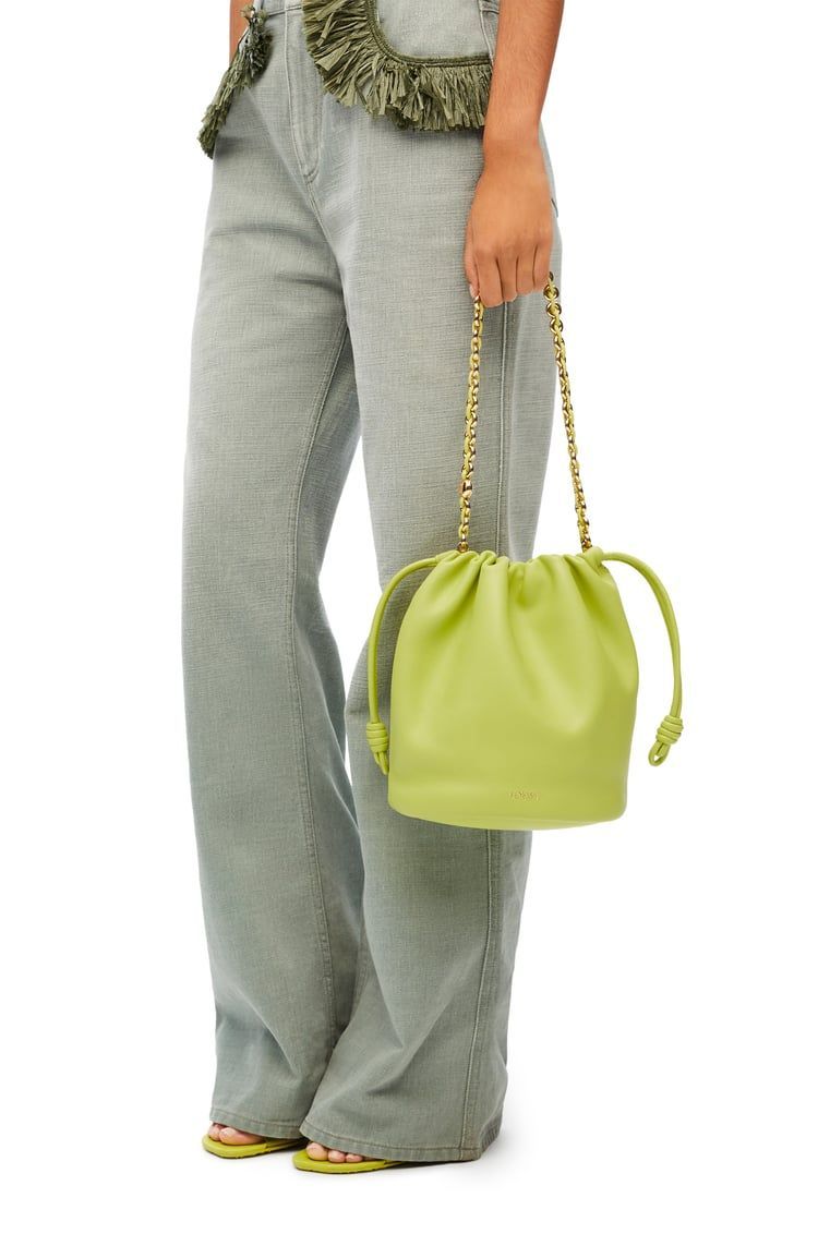Flamenco purse bucket in mellow nappa lambskin