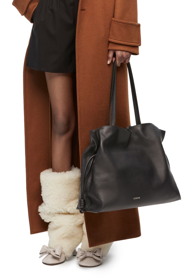 XL Flamenco clutch in nappa calfskin