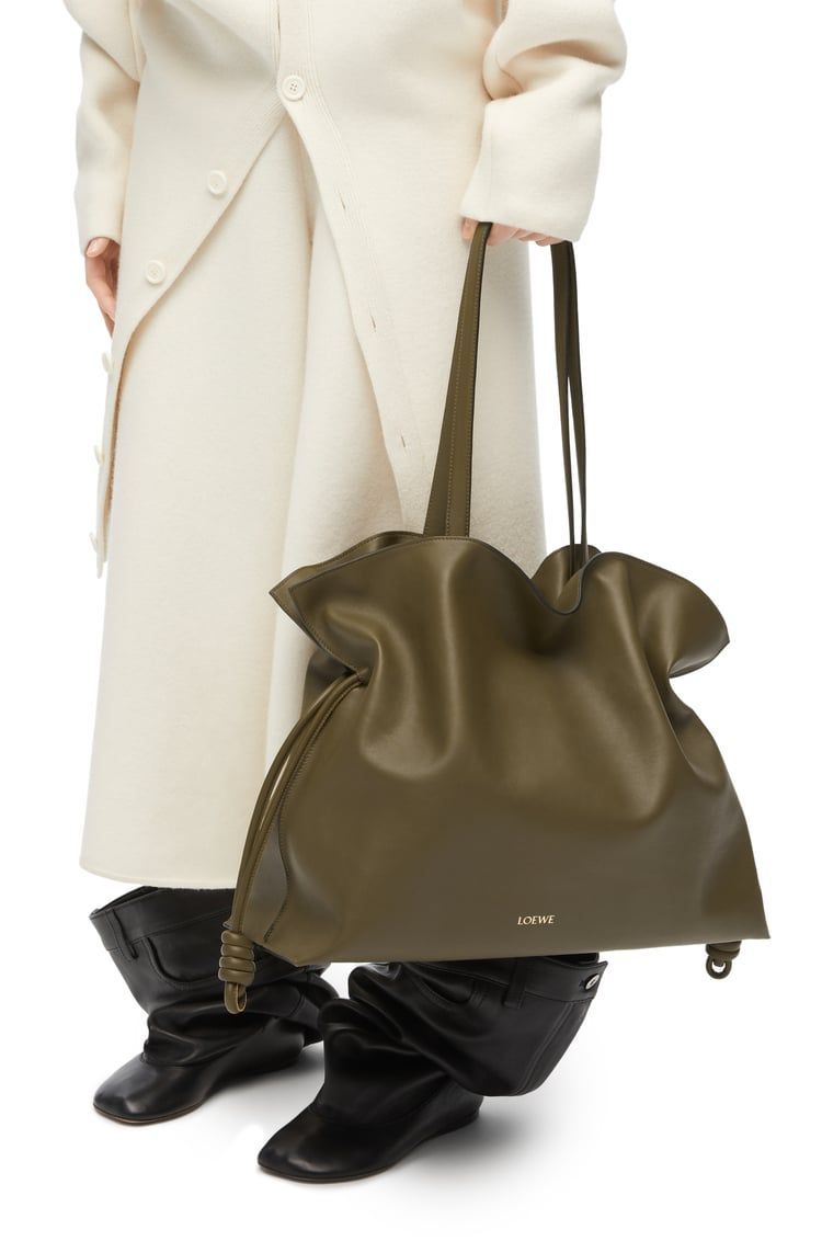 XL Flamenco clutch in nappa calfskin