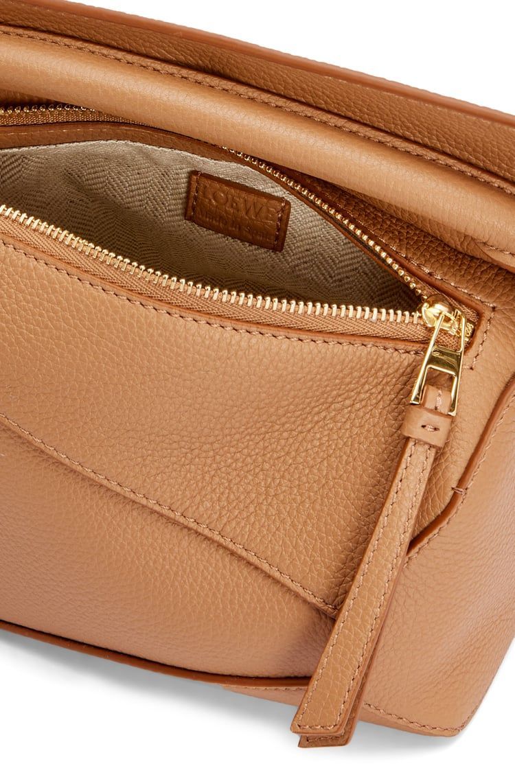 Mini Puzzle bag in soft grained calfskin