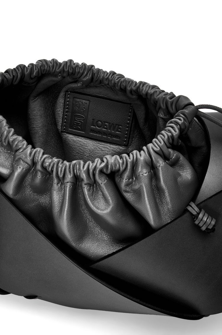 Interlaced hobo bag in calfskin