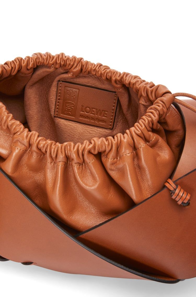 Interlaced hobo bag in calfskin