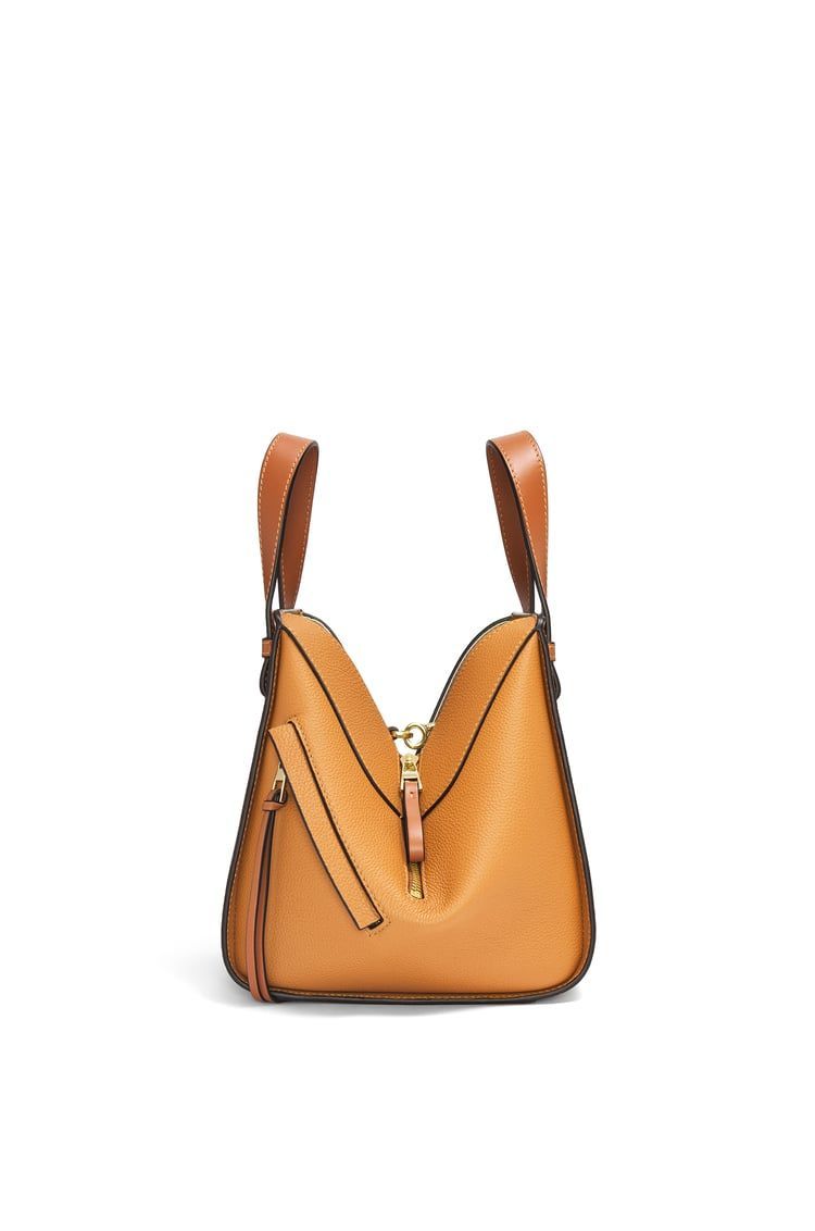 Compact Hammock bag in soft grained calfskin
